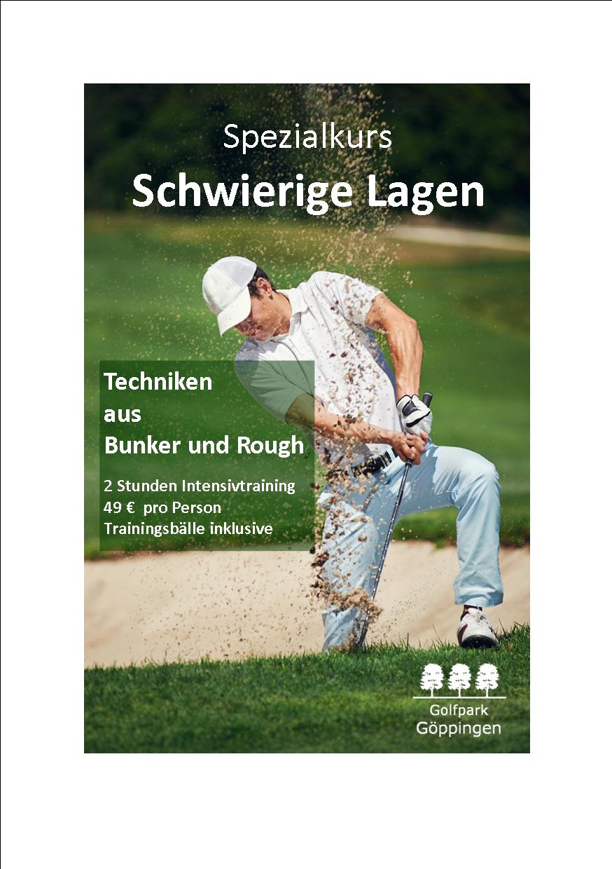 Spezialkurs "Schwierige Lagen" - Bunker - Rough